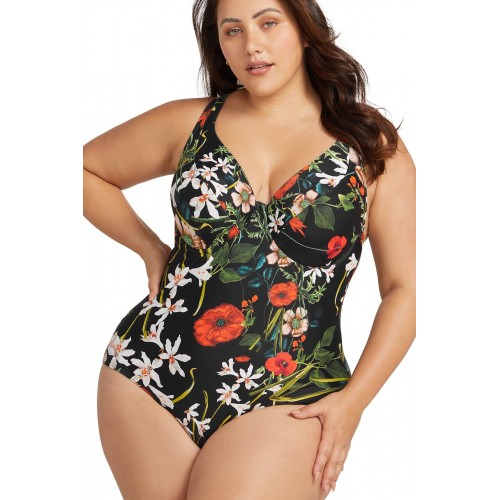 Artesands - Wander Lost Goya E/F Underwire One Piece - Black