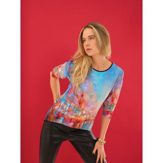 Dolcezza Knit Pullover - "The Blue City" #75713