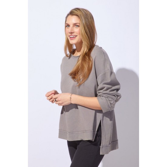 Escape by Habitat - Rolled Neck Tunic  - Fog