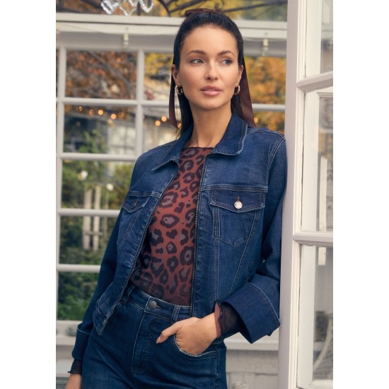 French Dressing - Zip Front Jacket - Dark Blue