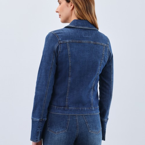 French Dressing - Zip Front Jacket - Dark Blue