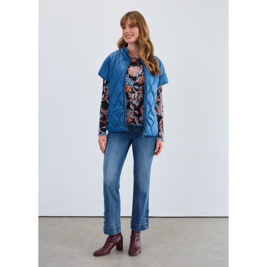 French Dressing - Mixed Media Jacket - Indigo