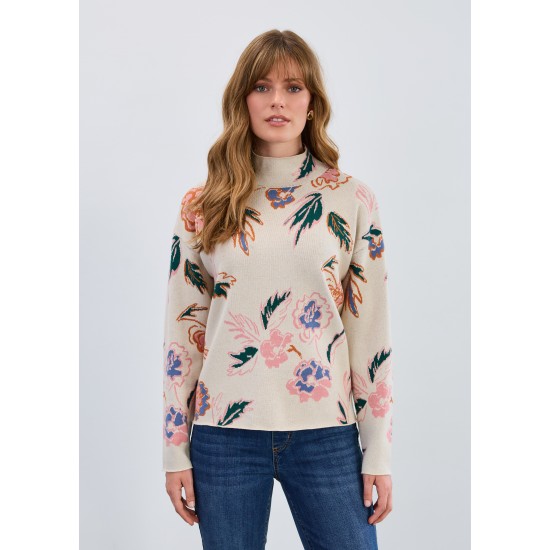 French Dressing - Mock Neck Loose Fit Sweater - Bloomsbur