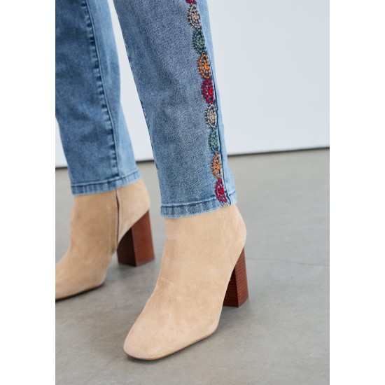 French Dressing - Pull-On Pencil Ankle - Medium Wash