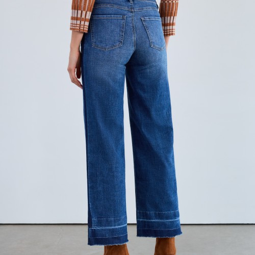 French Dressing - Olivia Wide Leg - Medium Blue