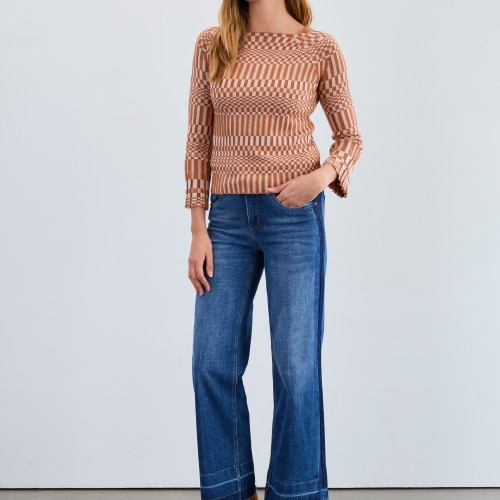 French Dressing - Olivia Wide Leg - Medium Blue