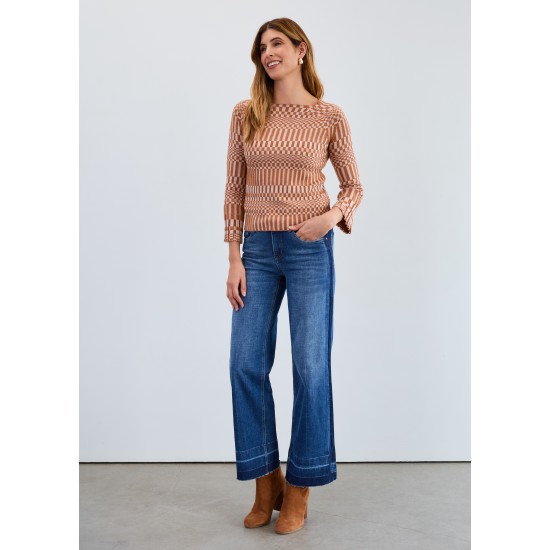 French Dressing - Olivia Wide Leg - Medium Blue