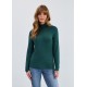 French Dressing - Long Sleeve Mock Neck Top - Spruce