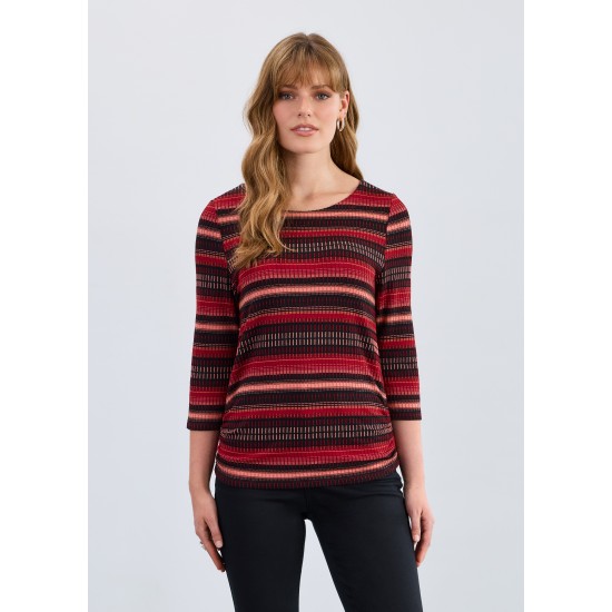 French Dressing - Ruched Side Top - Warm Brixton