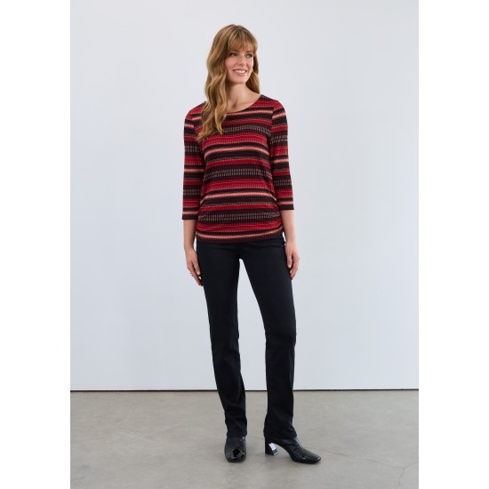 French Dressing - Ruched Side Top - Warm Brixton