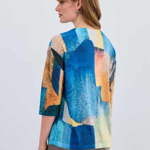 French Dressing - Drop Shoulder Notch Neck Top - Bricklane