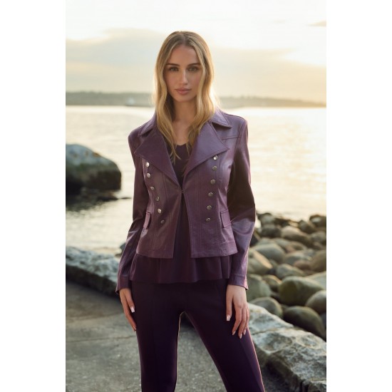 Frank Lyman - Knit Blazer #253724 - Plum