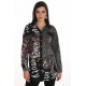 Frank Lyman - Woven Blouse #253749 - Black/Cheetah