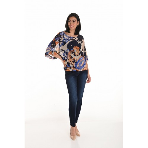 Frank Lyman - Woven Denim Pant #253789 - Dark Blue