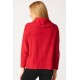 Habitat - Cowl Neck Pocket Top - Ruby