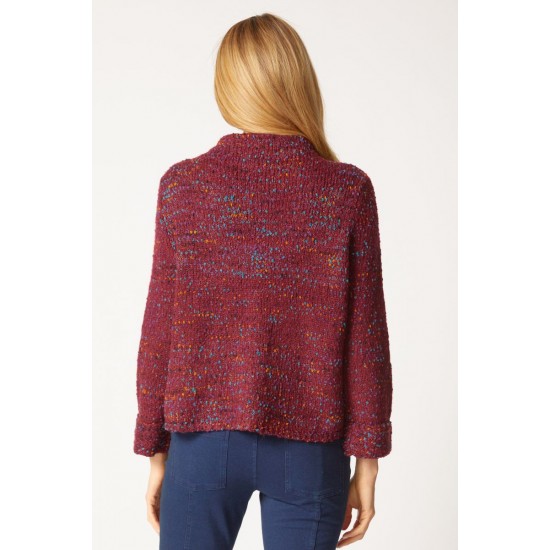 Habitat - Funnel Neck Cardigan - Wine