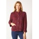 Habitat - Funnel Neck Cardigan - Wine