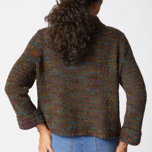 Habitat - Funnel Neck Cardigan - Forest