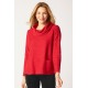 Habitat - Cowl Neck Pocket Top - Ruby