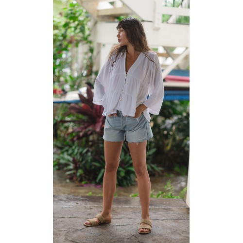 Koy Resort - Miami Tiered Top - White