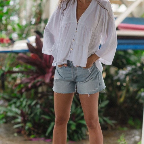 Koy Resort - Miami Tiered Top - White