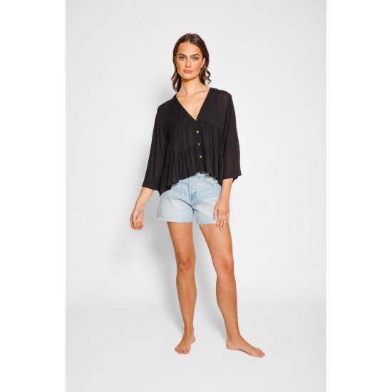 Koy Resort - Miami Tiered Top - Black
