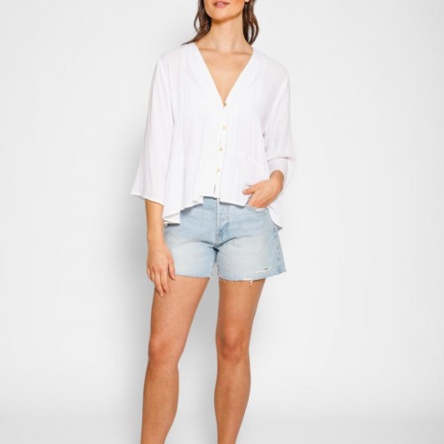 Koy Resort - Miami Tiered Top - White
