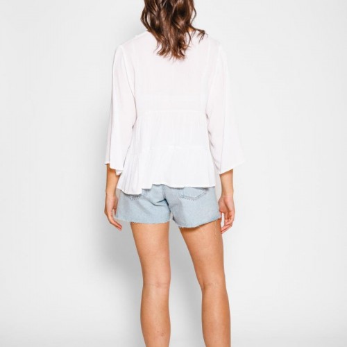 Koy Resort - Miami Tiered Top - White