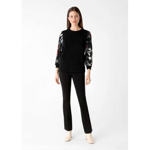 Lisette L - Kathryne 31" Mini-Flair With Pockets - Black