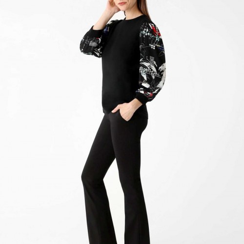 Lisette L - Kathryne 31" Mini-Flair With Pockets - Black