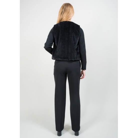 Lisette L - Kathryne 31" Paris Wide Leg Trouser With Pockets - Black