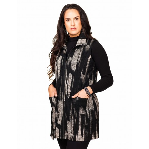 Minkas - Long Vest - Taupe