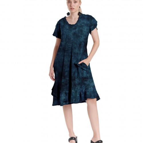 Oh My Gauze - LA Dress - Washed Sapphire