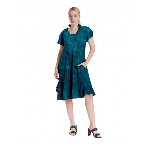 Oh My Gauze - LA Dress - Washed Peacock