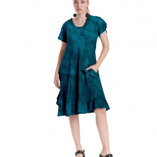 Oh My Gauze - LA Dress - Washed Peacock