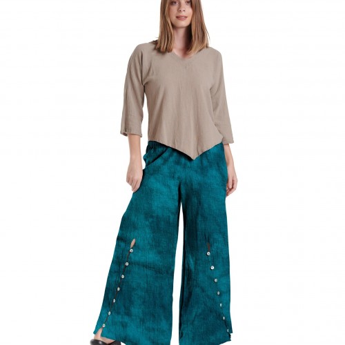 Oh My Gauze - Dallas Pants - Washed Peacock