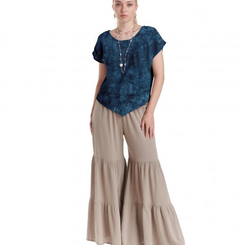 Oh My Gauze - Grace Blouse - Washed Sapphire