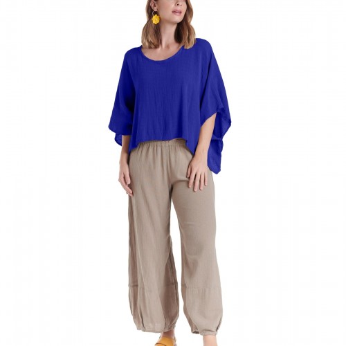 Oh My Gauze - Havana Blouse - Cobalt