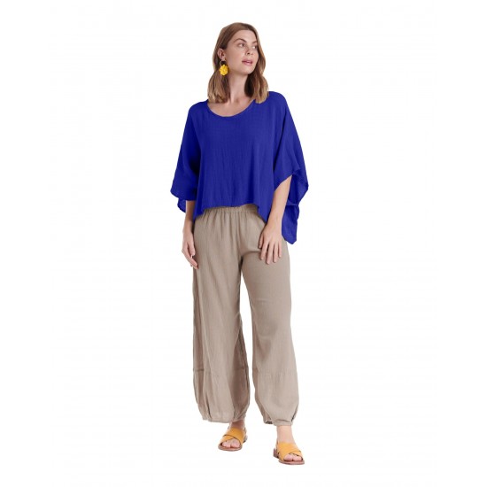 Oh My Gauze - Havana Blouse - Cobalt