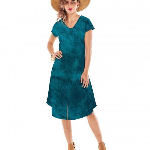 Oh My Gauze - Kaley Dress - Washed Peacock