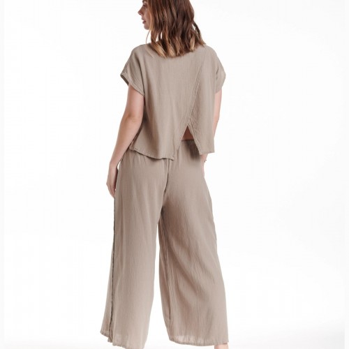 Oh My Gauze - Olga Blouse - Taupe