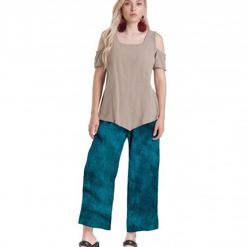 Oh My Gauze - Paula Pants - Washed Peacock