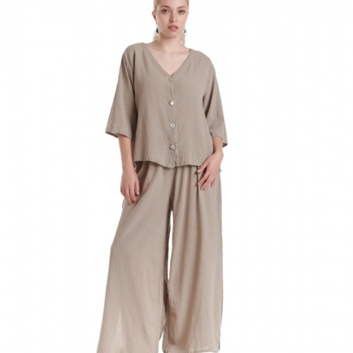 Oh My Gauze - Ronie Blouse - Taupe