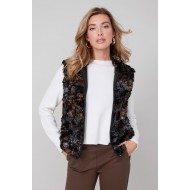Renuar - Knit Vest - Bronze Combo