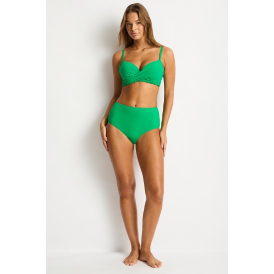 Sea Level - Eco Essentials High Waist Bottom - Kelly Green