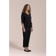 Sympli - Suitable Split Sleeve Top 3/4 Sleeve - Black