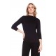 Up! - 3/4 Sleeve Top - Black