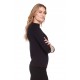 Up! - 3/4 Sleeve Top - Black