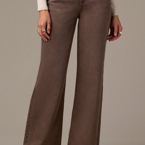 Wit & Wisdom - Sam High Rise Wide Leg - Washed Mocha