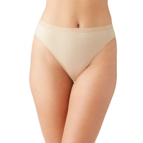 Wacoal - Understated Cotton Hi-Cut 879362 - Sand